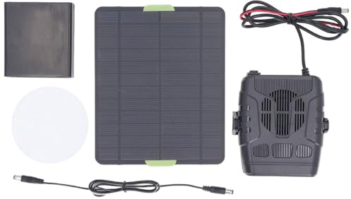 Solar Powered Heater 20W Portable Solar Heater ideal for Chicken Coop with Overheat Protection ideal for Pet House Greenhouse Animal Shelter