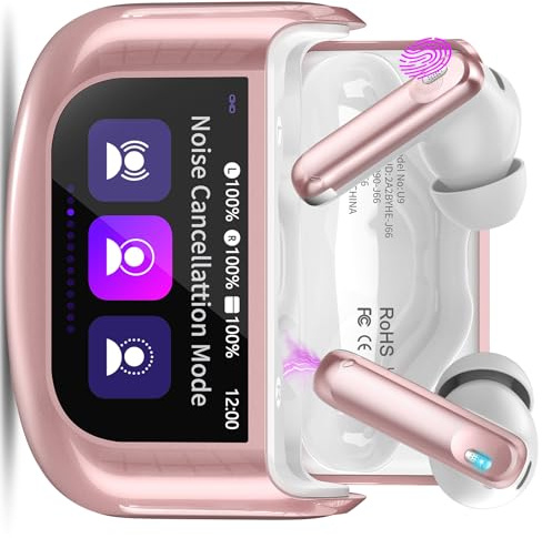 Thunelec Touchscreen Bluetooth Kopfhörer Rosa