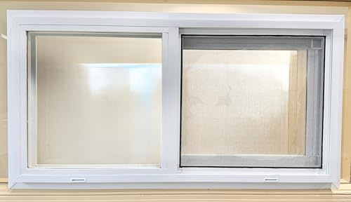 24x24 Sliding Vinyl Window with Nailing Fin (New Construction)