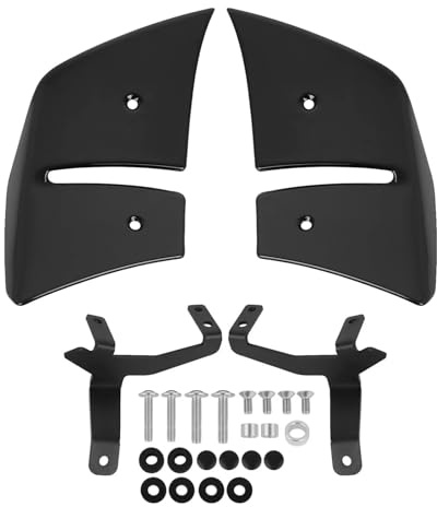 Spoiler Moto Per Per Z900 Z900SE 2025 2026 Moto Nuda Anteriore Aerodinamica Per Ala Laterale Downforce Spoiler Carenatura Winglet(Glossy black)