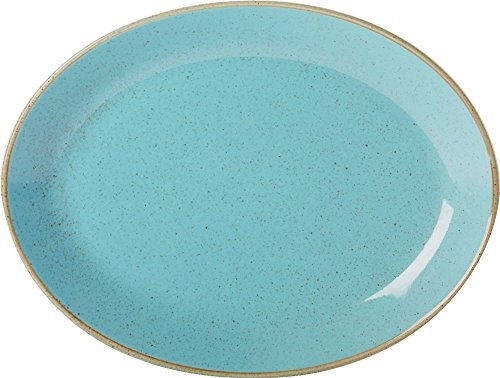 Seasons 112131SS Sea Spray Oval Plate, 30 cm/12 (Pack of 6)