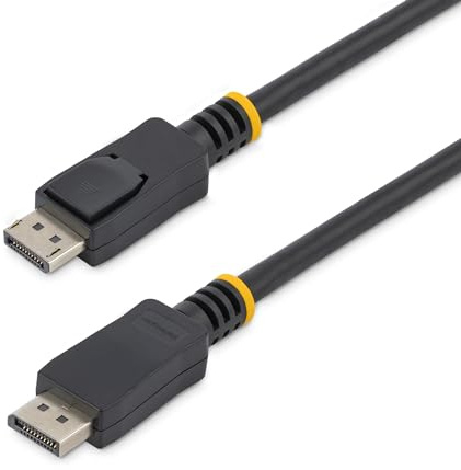 StarTech.com (DISPLPORT20L) 20 ft / 6 m DisplayPort Cable with Latches - 2560 × 1600 - DisplayPort to DisplayPort Cable - M/M - DP Cable