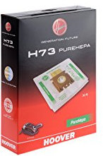 Hoover H73 Sacchetti per Aspirapolvere, Originali, in Microfibra, Pure Epa, Anti-odore, Extra Capienti, Compatibili con Aspirapolvere a Traino Hoover Athos, 4 Pezzi