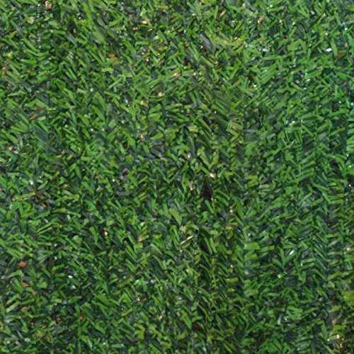 STI Siepe artificiale ornamentale in rotoli con foglie ad Ago Largo bicolore 1.5x3mt