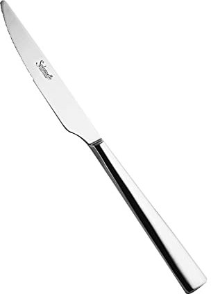 Salvinelli Time Set Coltelli da tavola Acciaio Inox 18/10 Forgiato, Coltello 12 Pezzi, Spessore 3,0 mm, Made in Italy, Finitura Lucida