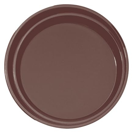 García de Pou 132.24 Bandeja Antideslizante Redonda, 35.5 Cm, Marrón