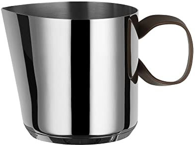 Alessi edo | PU302 - Bollilatte in Acciaio Inox, Manico in Acciaio Inox con Rivestimento in PVD, Marrone