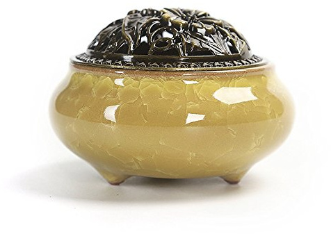 Holzsammlung Bruciatore di incenso in ceramica, supporto per bastoncini di incenso per decorazione casa e ufficio