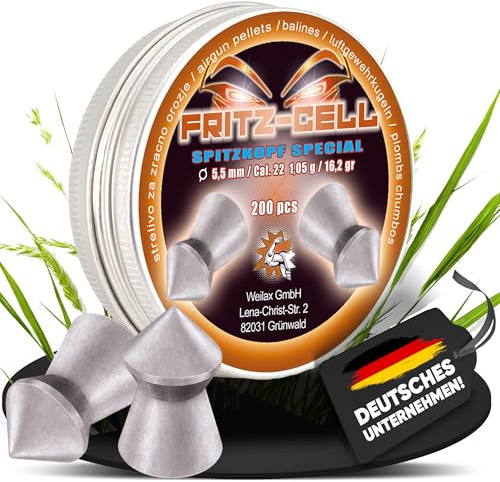 Fritz-Cell Diabolos 5,5 mm Spitzkopf Special für Luftgewehr – 1 x 200 Stück