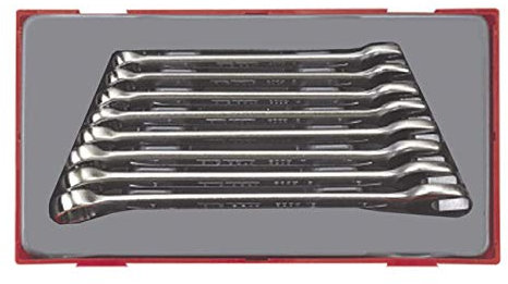 Caja de herramientas llaves fijas estrella pulgadas USA Teng Tools 8 piezas Set para Harley Davidson
