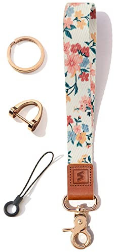 SENLLY Armband Schlüsselanhänger Kurz, Originellem Musterdesign Schlüsselband für Schlüssel