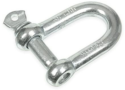 5 Stück M16 Schäkel verzinkt - Schraubverbinder/Kettenverbinder