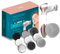 Cecotec FaceCare TotalClean Gesichtsreinigungsbürste, tragbar, batteriebetrieben, 9 Aufsätze für Gesicht, Körper und Füße mit 360-Grad-Drehung, ergonomisches Design und Reisetasche