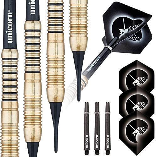 Unicorn Soft Tip Darts Set | Core Brass Barrels | Style 2 | 18 g
