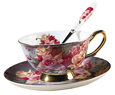 Anneome Taza y Platillo De Café De Con Cuchara Taza De Café Moderna Para De Decorativa Para Uso Diario El Hogar
