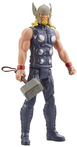 Hasbro Marvel Avengers, Titan Hero Series, Action Figure d'Azione Supereroi di Thor, 30 cm, per Bambini e Bambine dai 4 Anni in Su