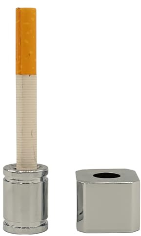 raupir Set 2x Gluttöter für Aschenbecher Metall Glutkiller Glutlöscher (Quadratisch und Rund)