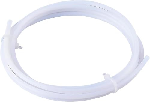 YUTOU 3M PTFE Schlauch 3D-Drucker Teflon-Schlauch für Düse 1,75 mm Filament ID 2 mm OD 4 mm für PLA, PETG, ABS, TPU 1,75 Filament 3D Drucker (Weiß)