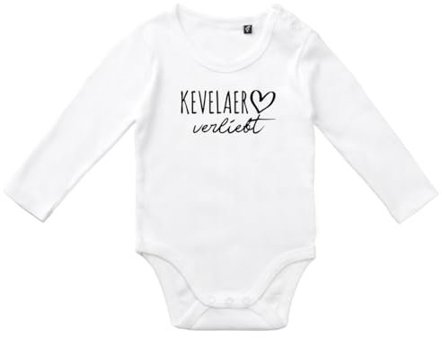 Huuraa Unisex Strampler Kevelaer verliebt Geschenk Größe 68 White Bio Baumwolle Fairtrade Kevelaer Souvenir