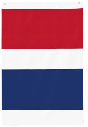 Bandiera olandese dai colori vivaci, 0,6 x 0,9 m, per esterni, bandiere con occhielli in poliestere di alta qualità