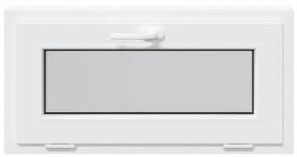 vidaXL Finestra Seminterrato RISOR 80x40 cm Tilt 3 Vetri Bianco, Finestra di Uscita, Finestra della tramoggia, Finestra nel seminterrato