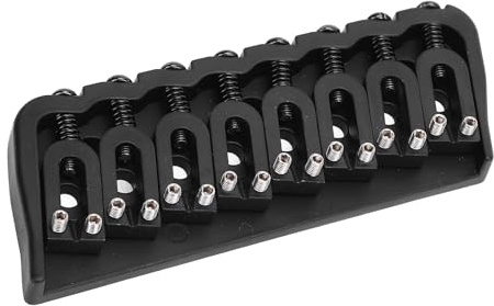 Joyance E-Gitarren-Brücke mit 8 Saiten, Saiten-Thru-Körper, Hardtail-Brücke, Ersatz für E-Gitarre, 10,8 mm Abstand, geeignet für verschiedene 8-saitige Gitarren