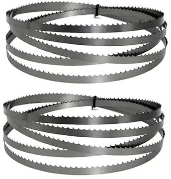 JOLGRDWS Lot de 2 Lames de scie à Ruban 2240 6,35 0,35 mm 6 TPI SK5 2240 2240 mm for scie à Ruban à Bois, Machine à Bois, Travail du Bois, Charpentier(14 TPI)