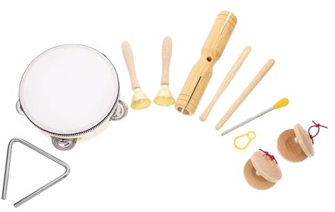 CIYODO Holz Percussion Instrumente Für Kleinkinder Musikinstrumente Spielzeug Junge Mädchen Schlaginstrumente Geschenkidee