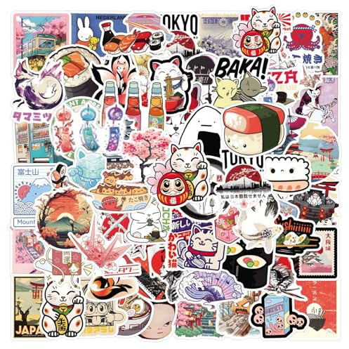 110Pcs Culture Stickers, Cute Cartoon Stickers, Vinyl Waterproof Decals for Laptop Luggage Skateboard Bicycle, Teens and Adults