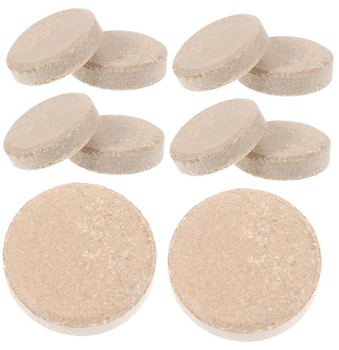 Gatuida Pastillas Efervescentes de Jengibre Beige para Baño de Pies de Pies 10 Unidades Efecto Limpiador y Prevención de Beriberi, Ideales para Baños de Pies y Salones de Pedicura