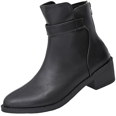 Botas de Campo,Botas Equitacion Mujer Cómoda Elegantes Suela de Crepe Antideslizante Confortables Botines Western Botines Trekking Trekking Zapatos de Tacon Ancho Outdoor