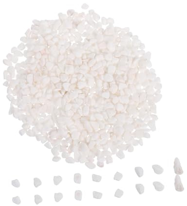 Kisangel 1bag Natural River Rock Gravel for Fish Tank Aquarium Decorative Stone for Indoor Plants Garden Pebble Provides Coarse Sand Substrate for Plants