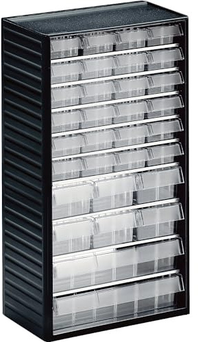 Treston Kleinteilemagazin 550C-3, BxTxH 310x180x550 mm, 32 Schubladen, Grau