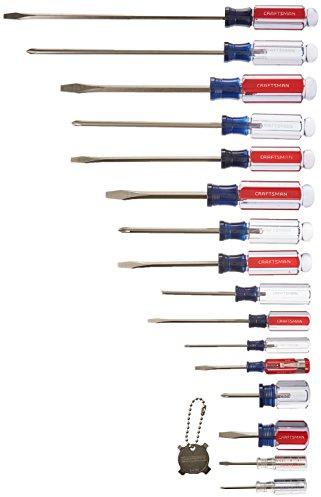 Craftsman 31794 Jeu de tournevis plats et cruciformes 17 pièces