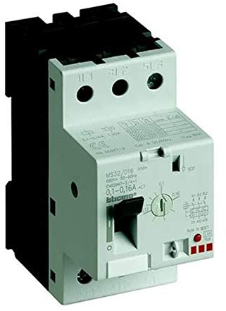 Bticino MS32/32 Salvamotore magnetotermico 3P, 2.5 Moduli DIN, 690V, Ir=24A32A, Multicolore
