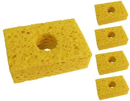 Thermaltronics SPG-5 Yellow, Soldering Sponge, (81mm X 53mm) (5 Pack)