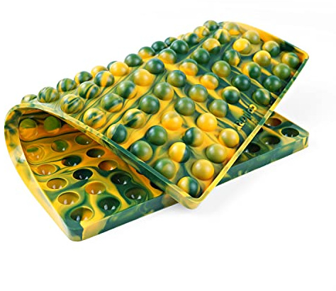 Collory® Backmatte Hundekekse für GROSSE HALBKUGEL (2cm Ø) Leckerlis, Silikon Backform, Backunterlage für Backblech, Diätmatte, Hitzebeständig, Lebensmittelecht & Bpa-frei