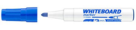 ICO Whiteboard markör blå 25 stycken i en papperslåda