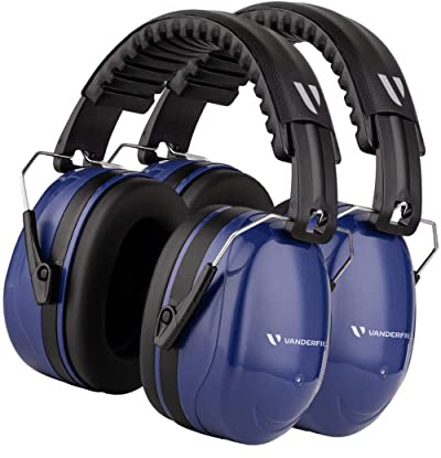 Lärmschutz-Kapselgehörschutz für Erwachsene - Marineblau, 2er-Pack