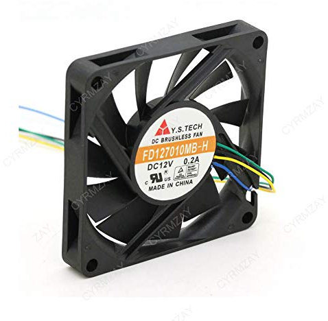 CYRMZAY Compatible for Y.S.TECH FD127010MB-H 7010 70mm 7cm 12V 0.2A PWM computer cpu pc Cooling Fan