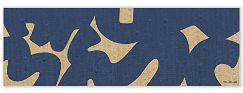 mubusi Vinyl Teppich Küche Lounge - Verschiedene Größen - (Tiefsee 100x300 cm)