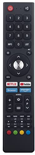 VINABTY GCBLTV02BDBIR Fernbedienung ersetzen Passend für CHiQ TV L32H7L L32H7N L40H7N L32H5S U43H7L U50H7N U55H7L U55H7LX U55H7N U58G7N L43H7N L50H7N L55H7N GCBL TV02BDBIR GCBL-TV02BDBIR