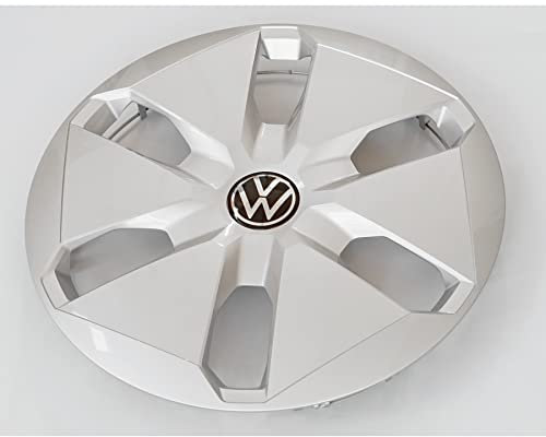 Volkswagen 7T06011471ZX Radkappe (1 Stück) Radblende 16 Zoll Radzierblende Radvollblende, Silber