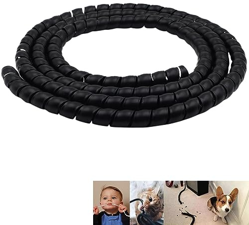 Kabelschutz für Katzen und Hunde, 5 m, schützt Ihre Haustiere vor dem Kauen durch isolierte Kabel, 5 m Gesamtbreite 10 mm ，1 Stück/Packung