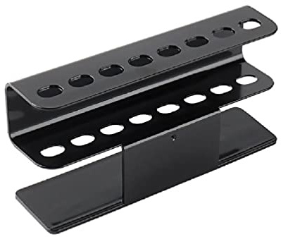Navna Support de rangement pour 8 pinces à épiler – Plastique ABS noir – Organiseur pour extensions de cils et outils de maquillage