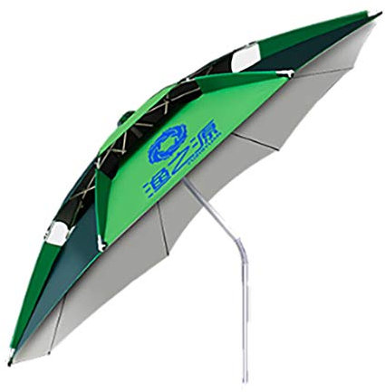 MaiBuL LNNW Fishing Angelschirm Fischereischirm / 2,2 m/Universal/Regen/Falten/Fischereischirm / 2,4 m/Große Verdickung/Sonnenschutz/Regenschirm/Angeln/Sonnenschirm Stütze für Angler (Colo