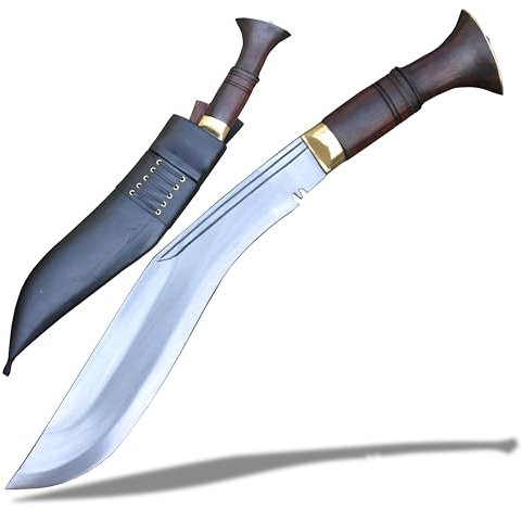Metzger Kukri-Echt funktionierende handgemachte Khukuri-Machete-Jagd- und Camping-Kukri-30 cm Lange Klinge-Jagd- und Campingmesser