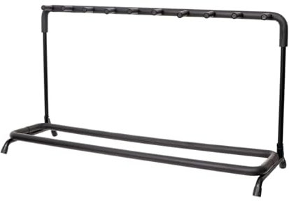 Buhelyc Metallgitarren Display Stand Rack, Faltbares Multi-Kopf-Gitarrenständer, für 9-Gitarren, Geschenk, für Akustik, E-Gitarre, Bassgitarre, Platz Sparen, Schwarz