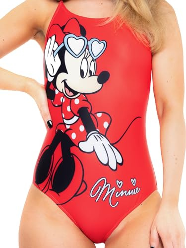 Disney Simdräkt | Minnie Mouse Simdräkt | Damens Baddräkt | Damernas Badkläder | Röd L