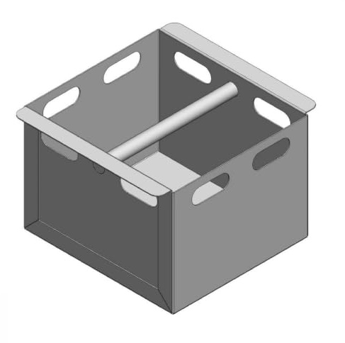 Aschekasten - Passend für Hark Kaminöfen inkl. Modellübersicht - Aschkasten aus verzinktem Stahlblech - feuerfest & hitzebeständig - Aschekästen Stahl [200x181x143 mm]
